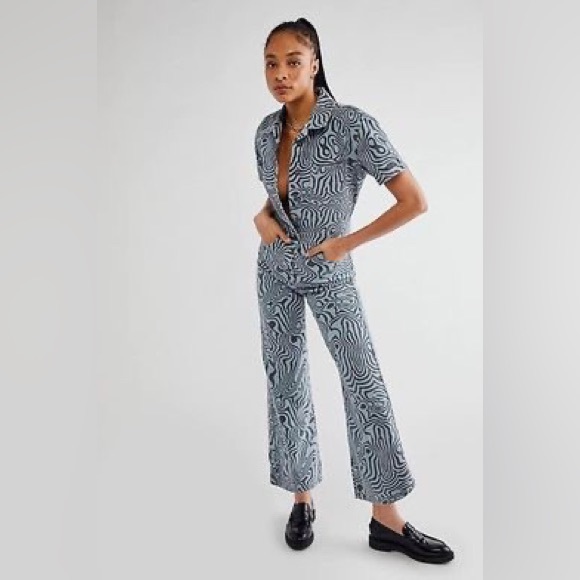 Ragged Priest Printed Denim Boilersuit - Picture 1 of 2